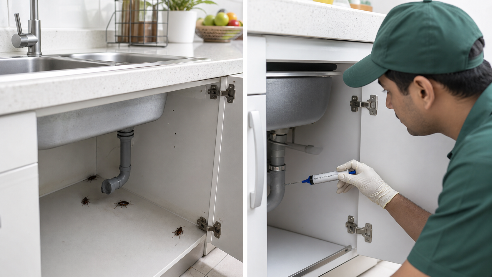 Cockroach problem and kitchen treatment solution